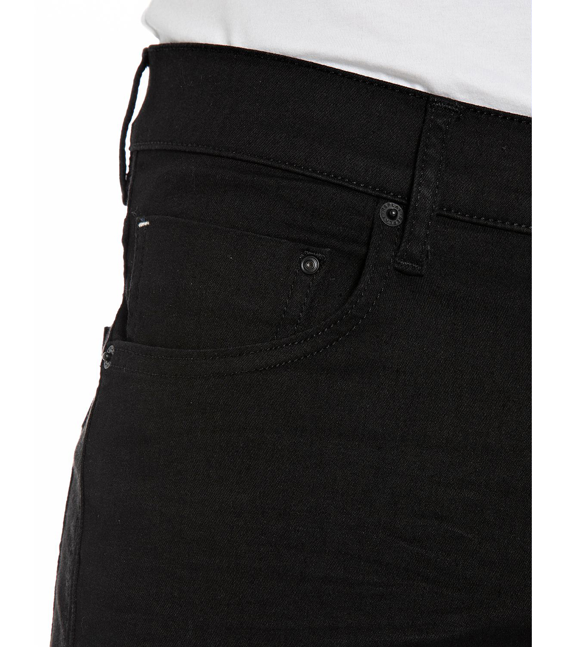 スリムテーパードMICKYMブラックデニム 詳細画像 ブラック 7